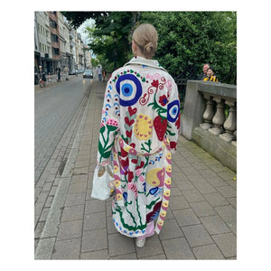 SISSEL EDELBO - Rosa-weißer Schwanenmantel | Weiß
