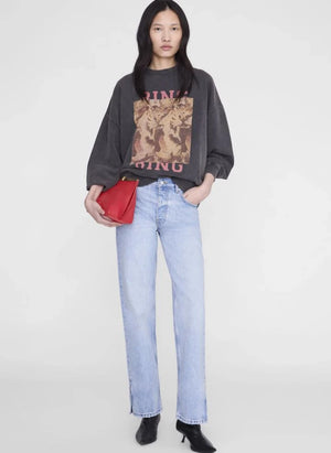Anine Bing - Miles Tiger Bing Baumwoll-Sweatshirt | Schwarz