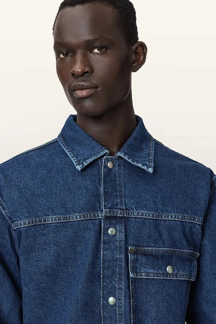 AllSaints erkek denim ceket CAST