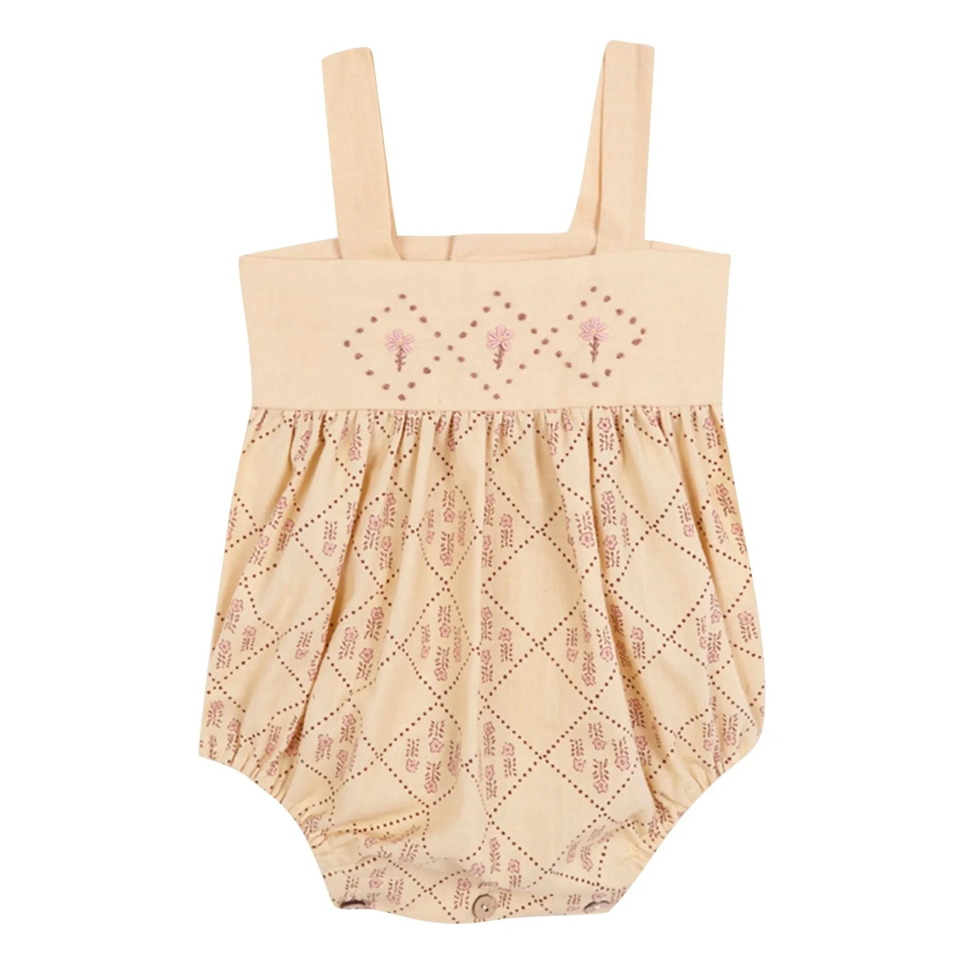 birinit - Castelflorite bestickter Overall | Honig