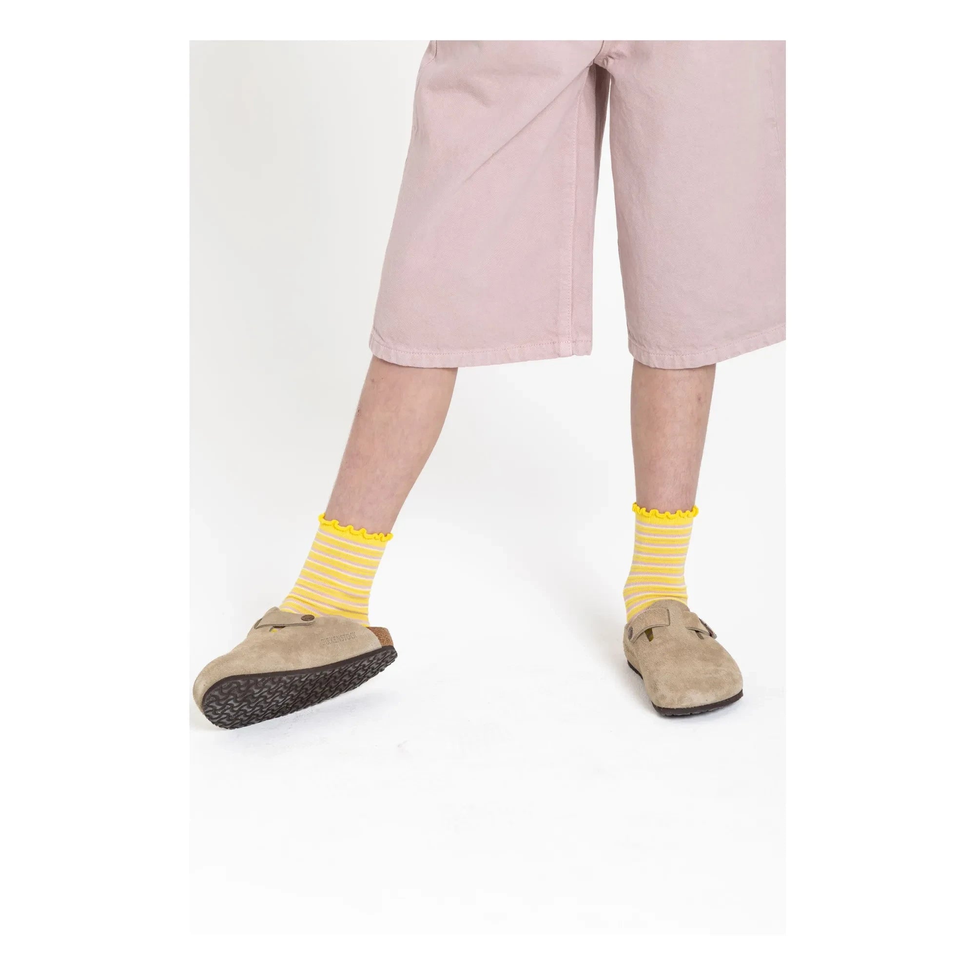 Smallable Kid - Gestreifte Lolita Socken | Gelb