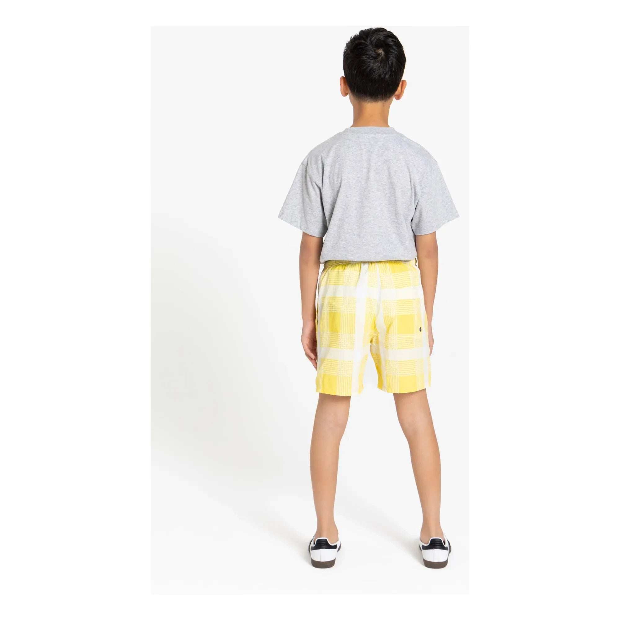 Finger in the nose - Freeboy Carreaux Badeshorts | Blassgelb
