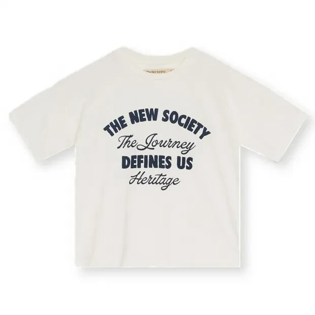 The New Society – Weißes Herren-T-Shirt