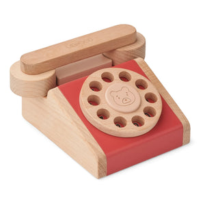 Liewood - Selma Klassisches Holztelefon | Rot