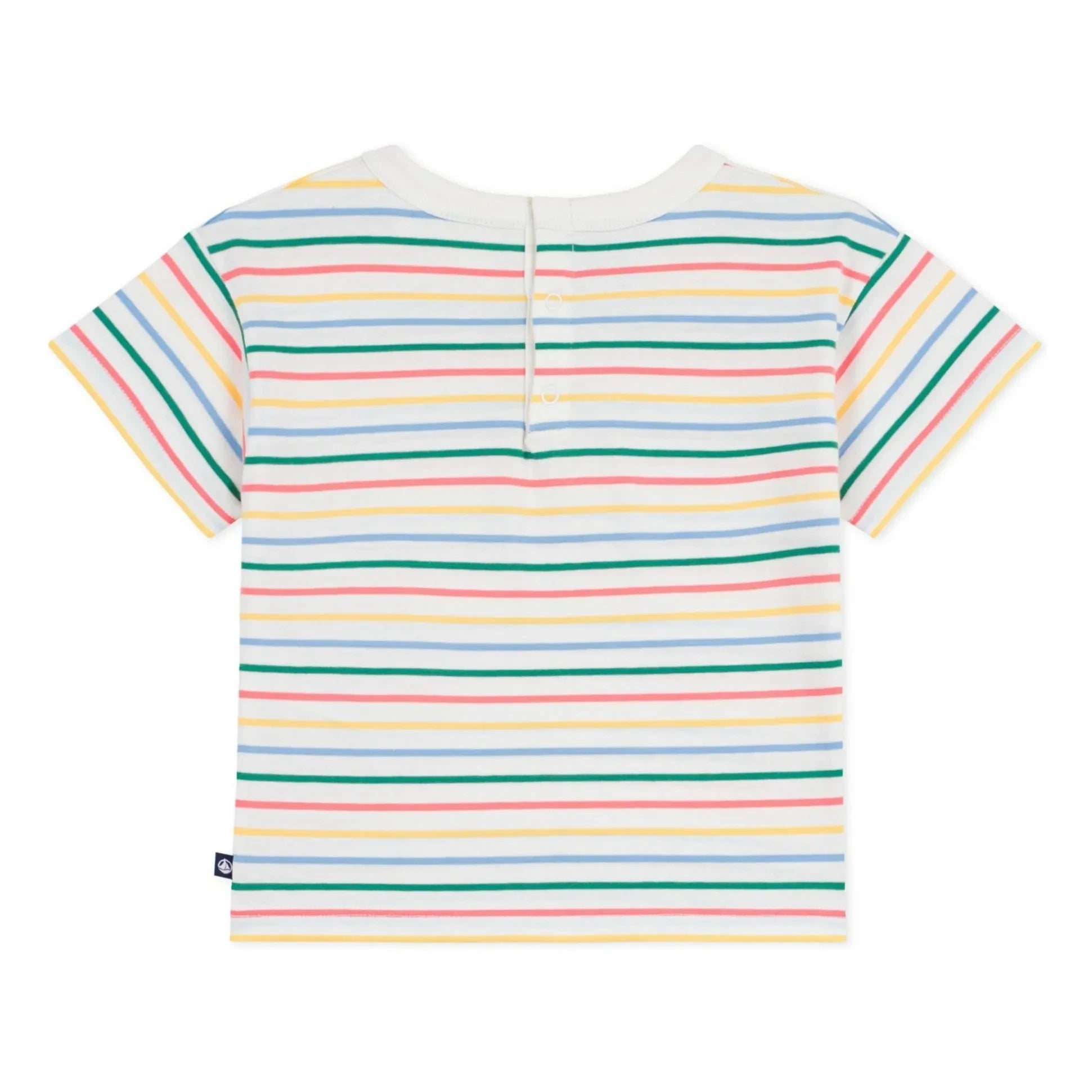 Petit Bateau - Gestreiftes Ice T-Shirt | Weiß