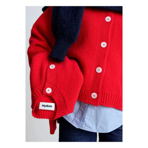 Surprise Paris - Emma Merinowolle und Kaschmir Strickjacke | Rot