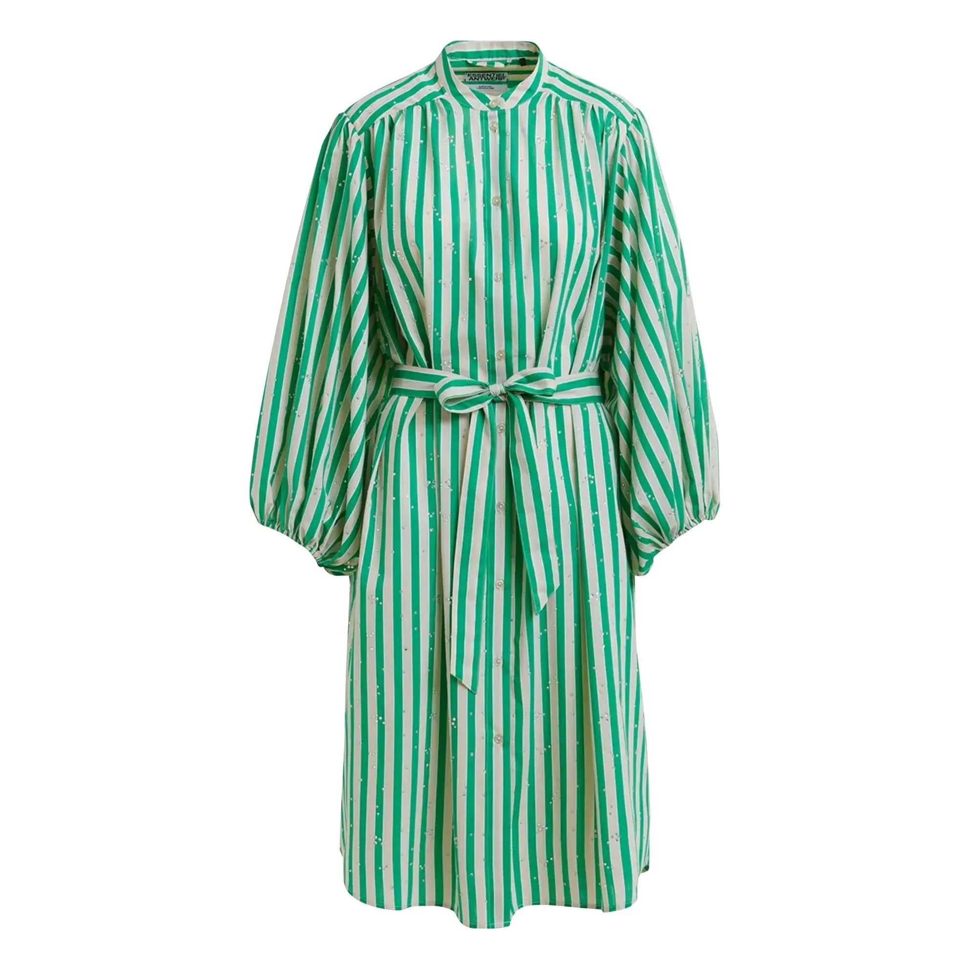 Essentiel Antwerp - Gestreiftes Jodianna-Kleid | Grün
