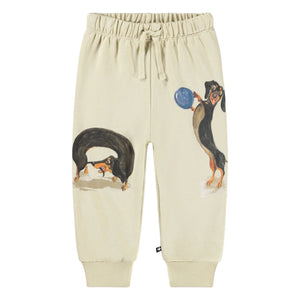 Molo - Jogginghose Simeon Dog Play Bio-Baumwolle | Ecru