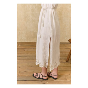 Louise Misha - Madera Kleid aus Bio-Baumwolle | Ecru