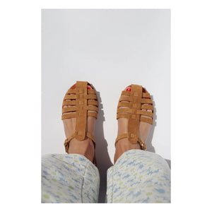 Mama Praïa - Fisherman Wildleder Sandalen | Camel