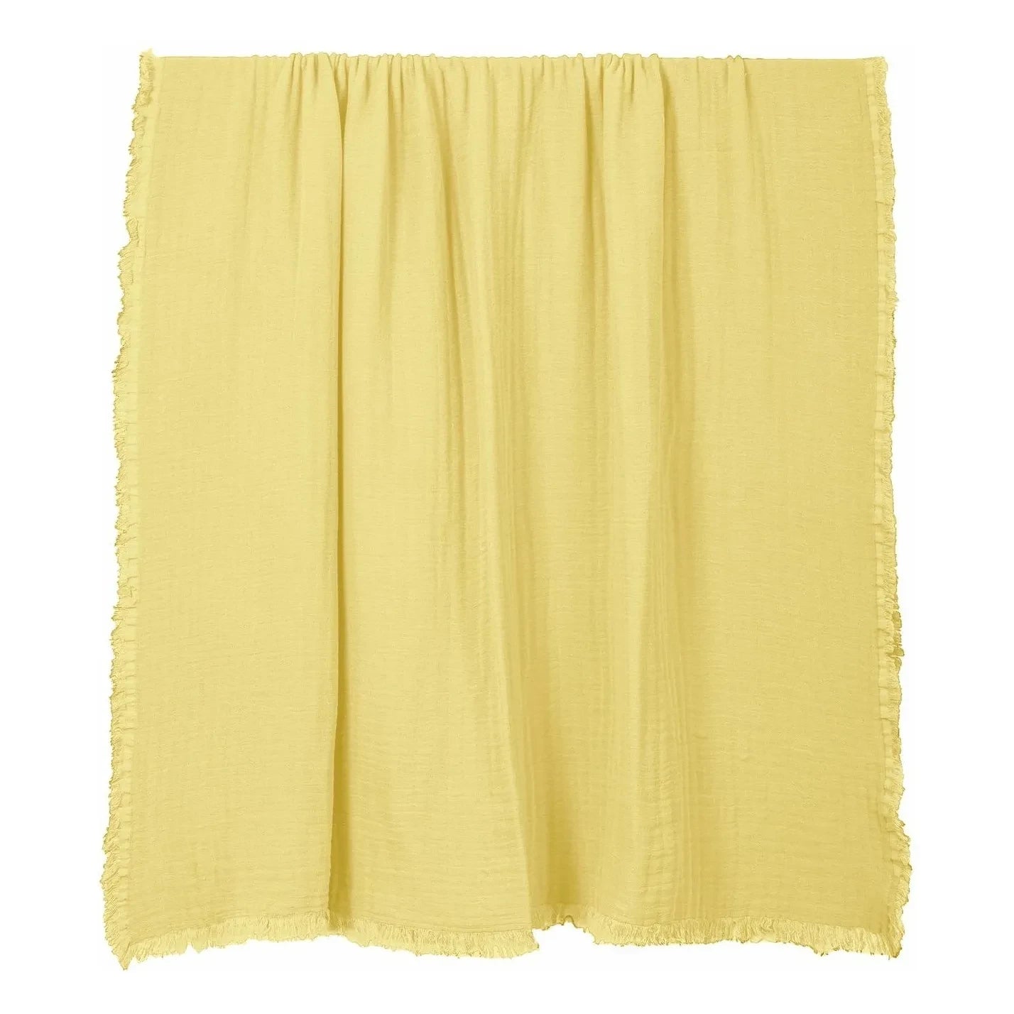 Haomy - Vanly Baumwoll-Voile-Decke | Strohgelb