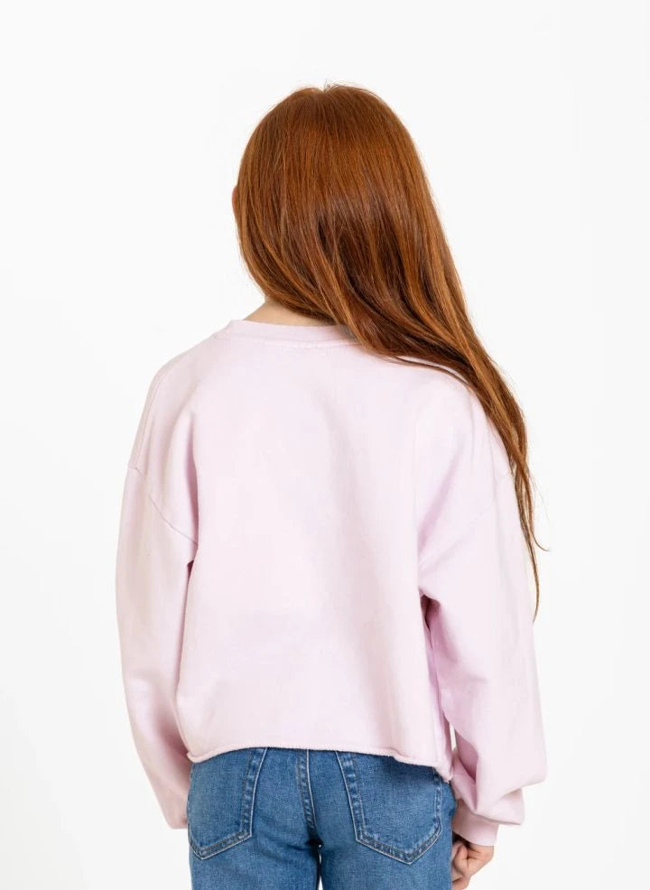 Hundred Pieces - Belmont Horses Organische Baumwoll-Sweatshirt | Hellrosa