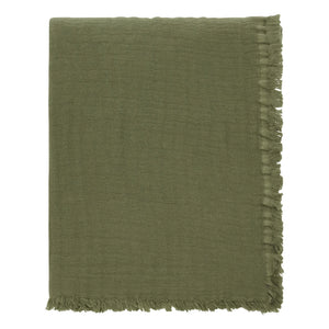 Haomy - Vanly Baumwoll-Musselin-Decke | Khaki