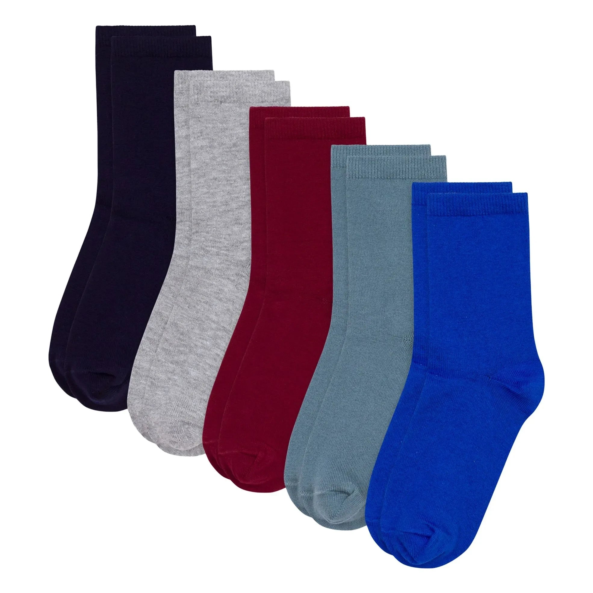 Petit Bateau – Packung mit 5 Paar einfarbigen Socken | Blau