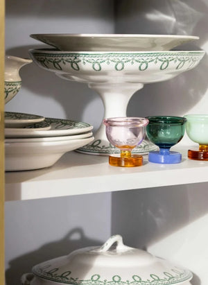 &Klevering - Şişe camı yumurta kapları - 2'li Set | Yeşil