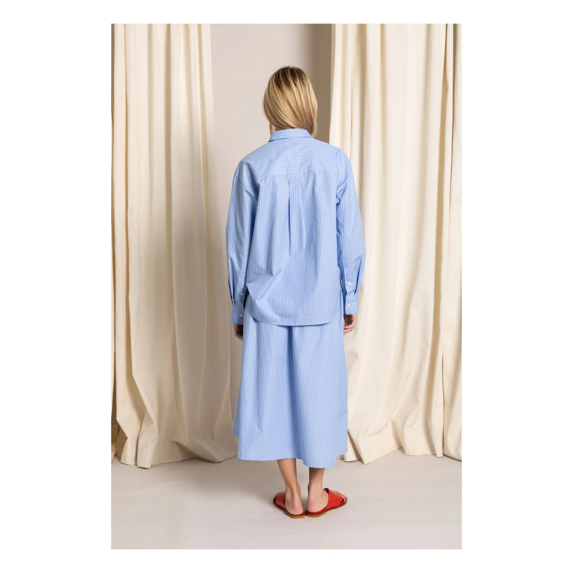 Smallable Woman - Kanel Gestreiftes Hemd | Hellblau