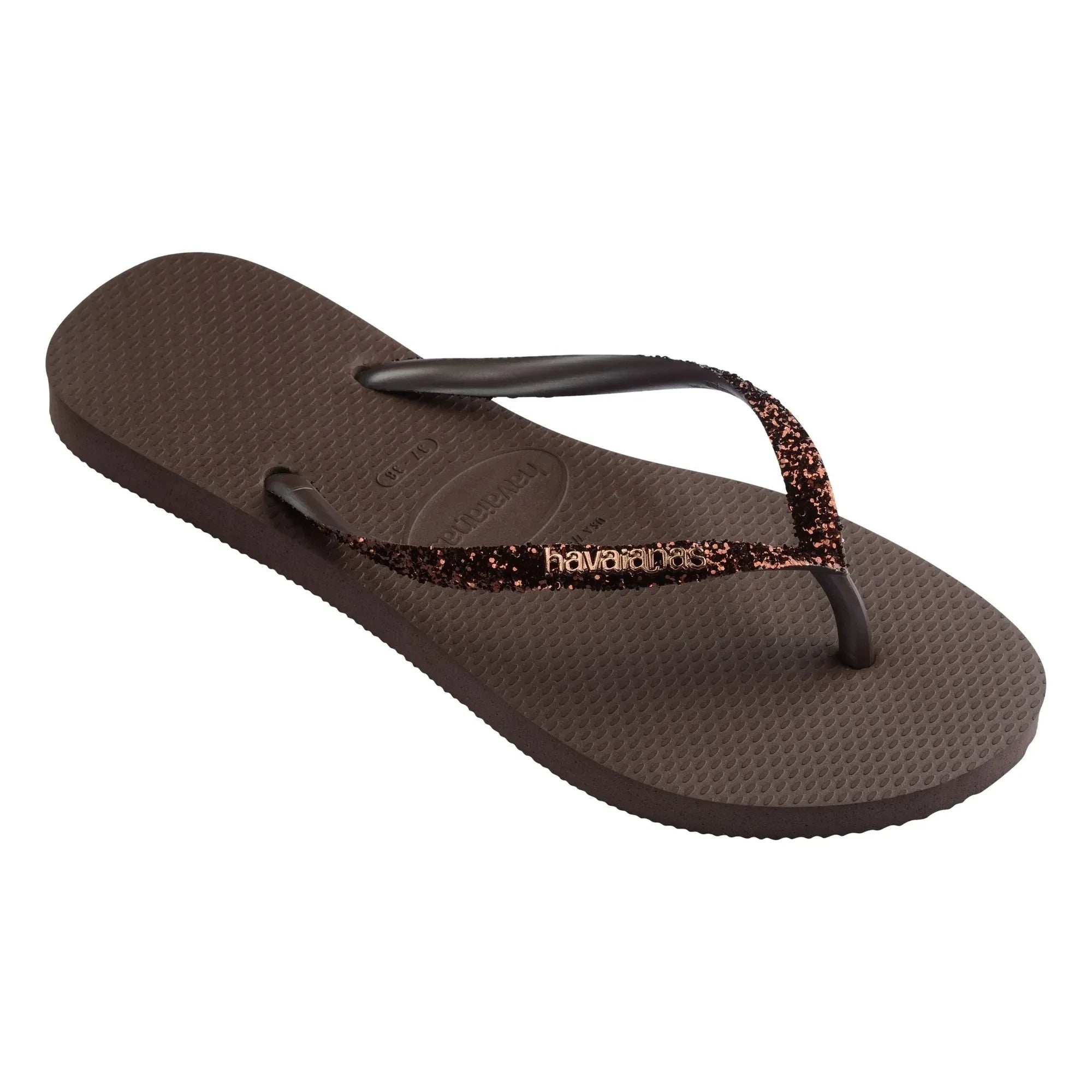 Havaianas - Slim Glitter Flip-Flops | Schokolade
