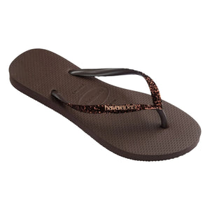 Havaianas - Slim Glitter Flip-Flops | Schokolade