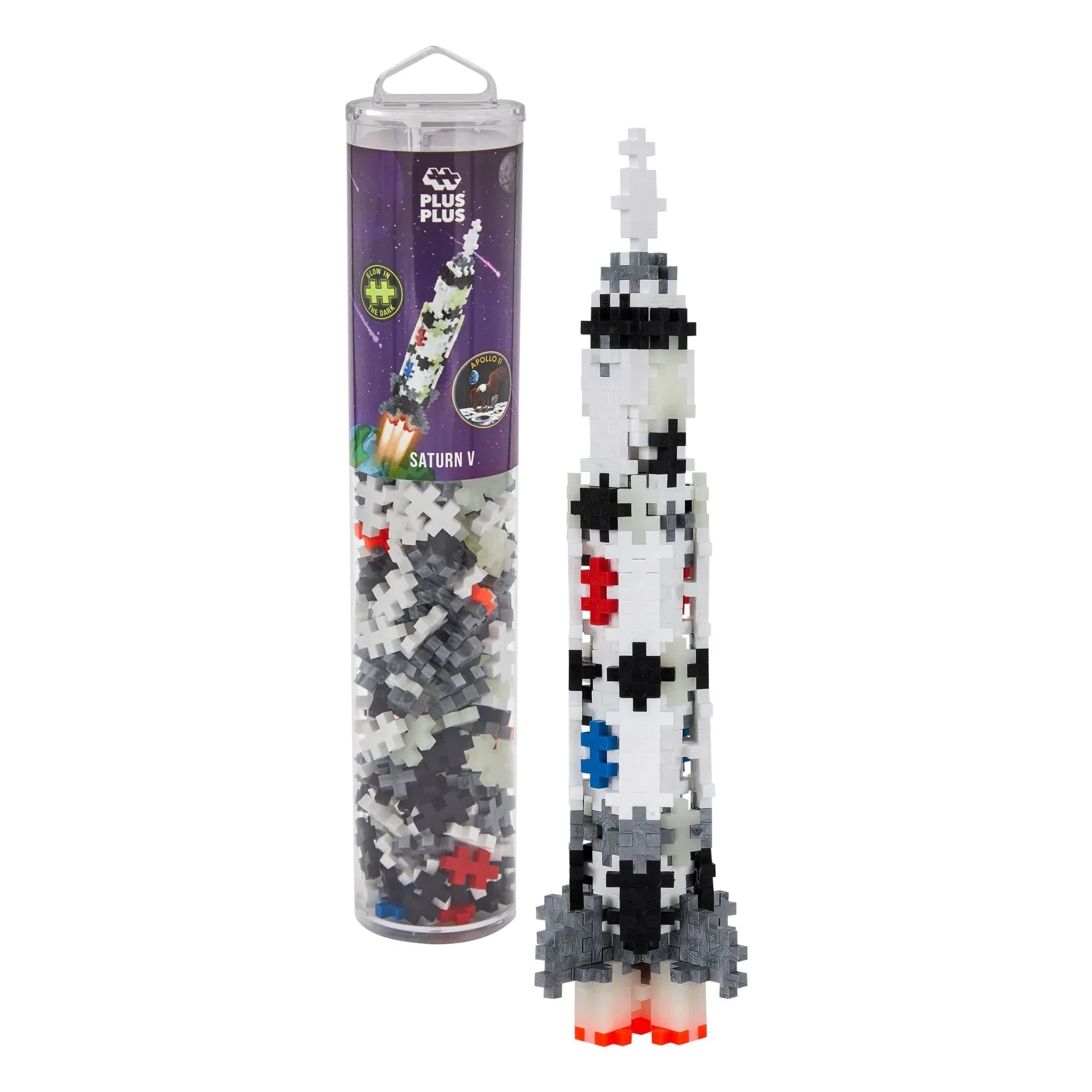 Plus-Plus - Tube Saturn V Rakete - 240 Teile