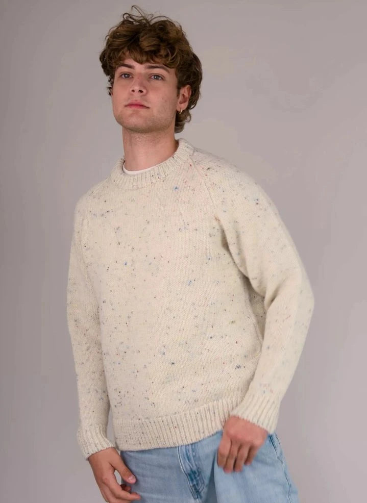 Origin Knitwear - Raglan Dicke Wollpullover | Ecru