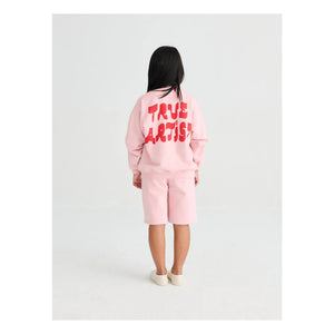 True Artist – Sweat N°11 True Artist Bio-Baumwolle | Blassrosa