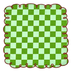 Bitossi - Dama Verde karierte Servietten - 2er-Set | Grün