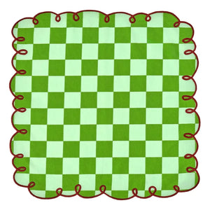 Bitossi - Dama Verde karierte Servietten - 2er-Set | Grün