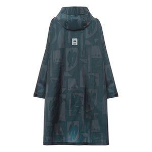 Rainkiss - Art Camo Wasserdichter Poncho | Schwarz