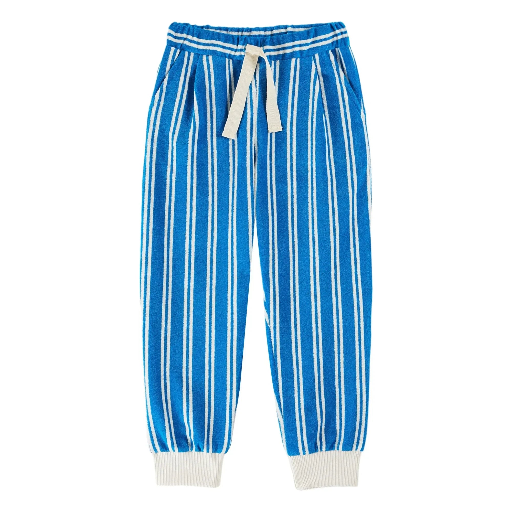 Emile et Ida - Terry gestreifte Jogginghose | Blau