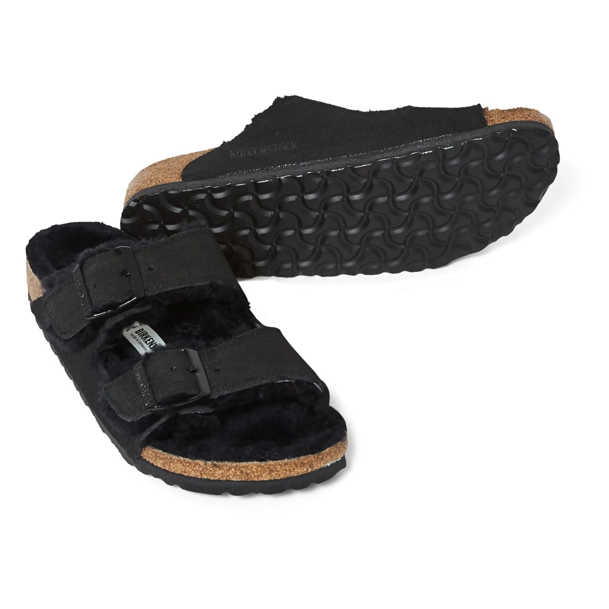 BIRKENSTOCK - Arizona Shearling Sandale - Erwachsenenkollektion | Schwarz