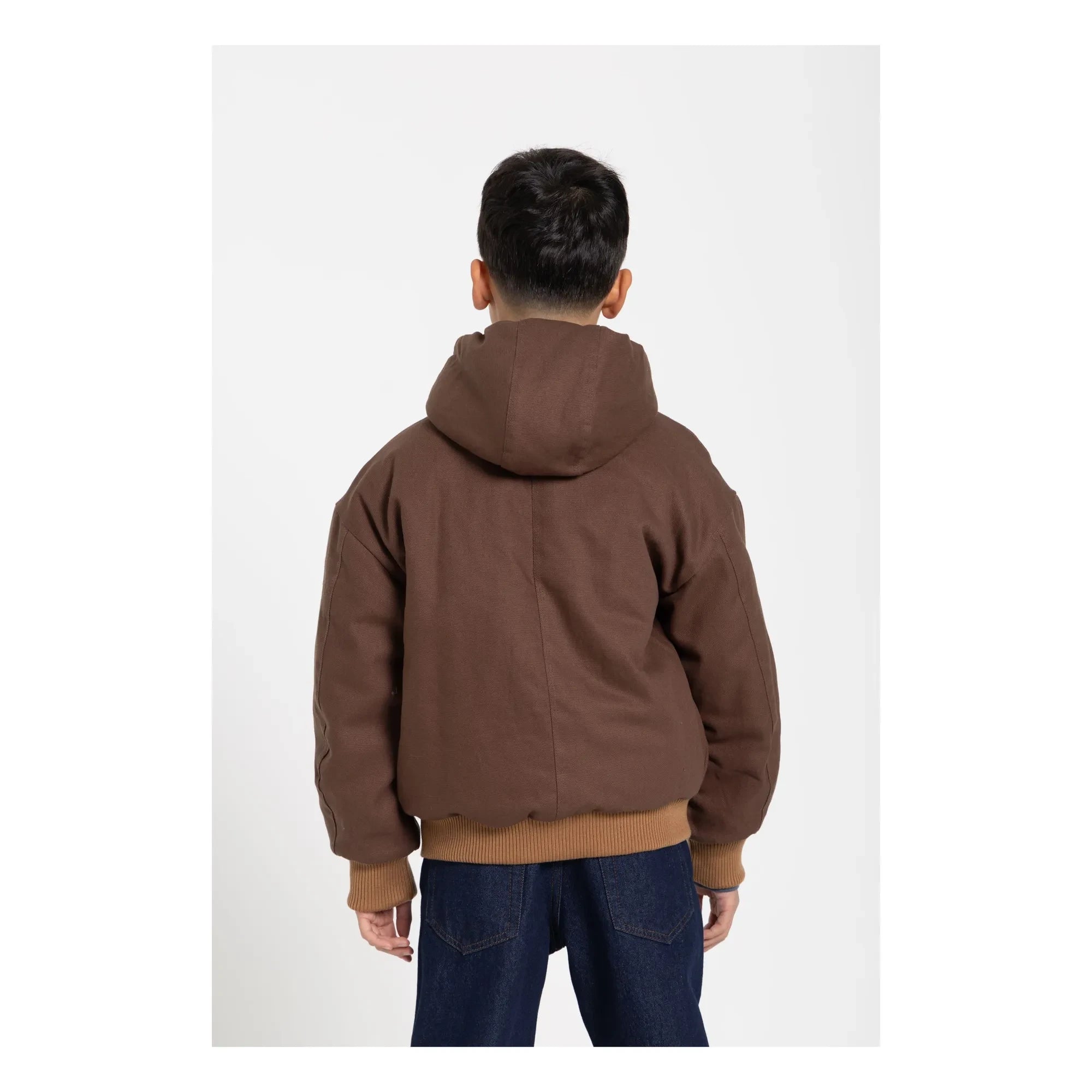 Hundred Pieces - Matte Kapuzenjacke | Braun