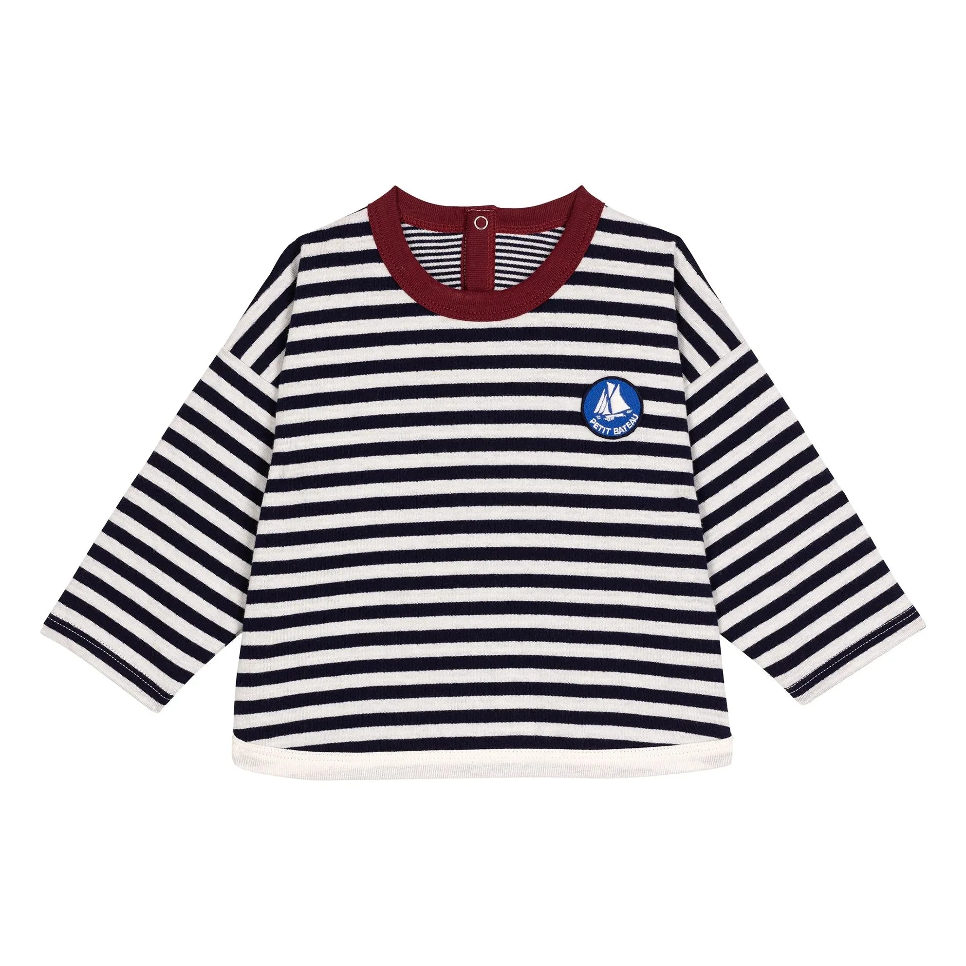 Petit Bateau - Logo-T-Shirt aus Bio-Baumwolle | Marineblau