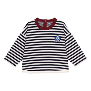 Petit Bateau - Logo-T-Shirt aus Bio-Baumwolle | Marineblau