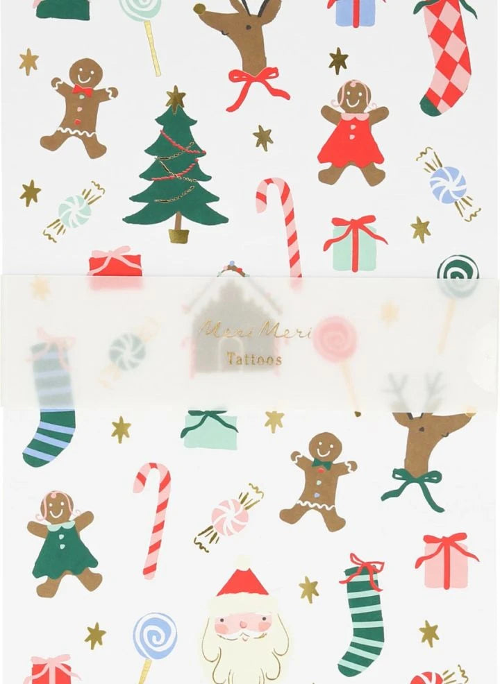 Meri Meri - Joli Noël Temporäre Tattoos