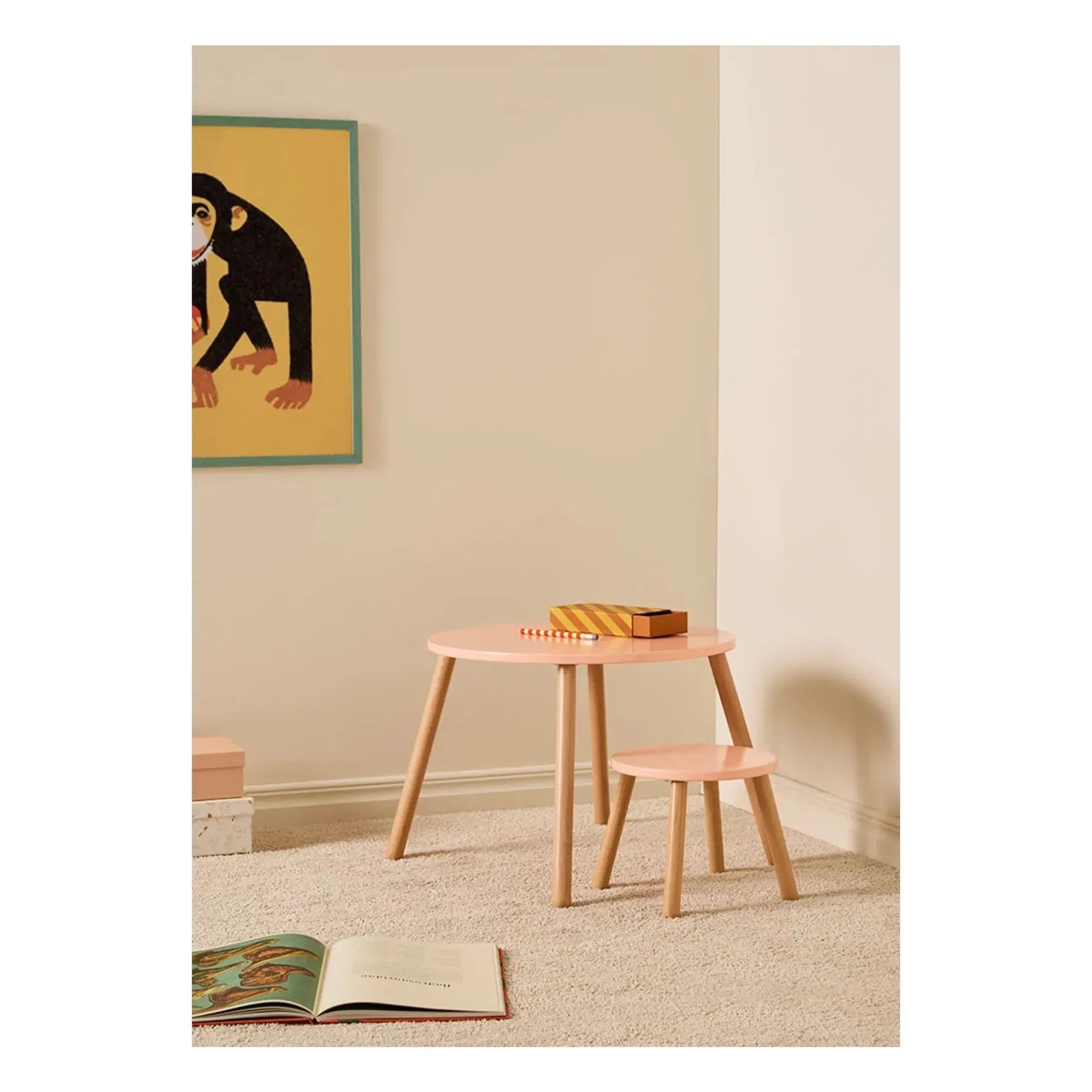 Kid's Concept - Tisch und Hocker Set