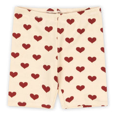 Konges Sløjd - Bio-Baumwoll Basic Radlerhose mit Herz | Beige