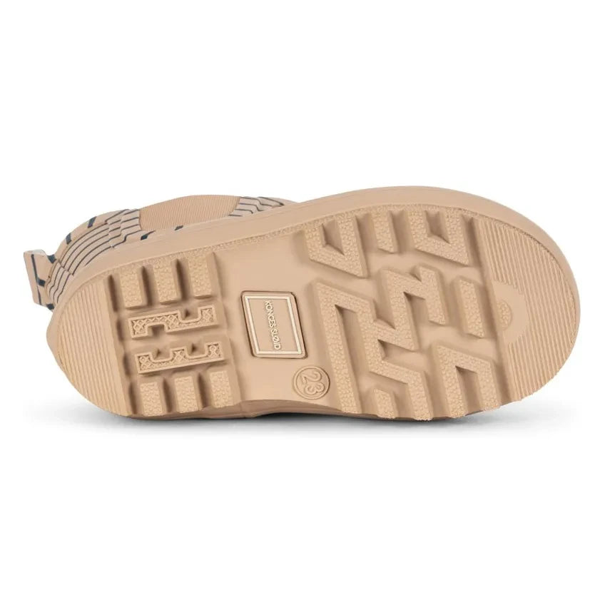 Konges Sløjd - Gestreifte King Regenstiefel | Beige