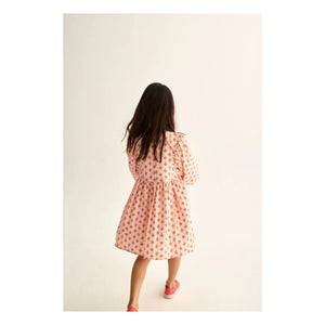 Cozmo - Alba Fleurie Bio-Baumwollkleid | Puderrosa