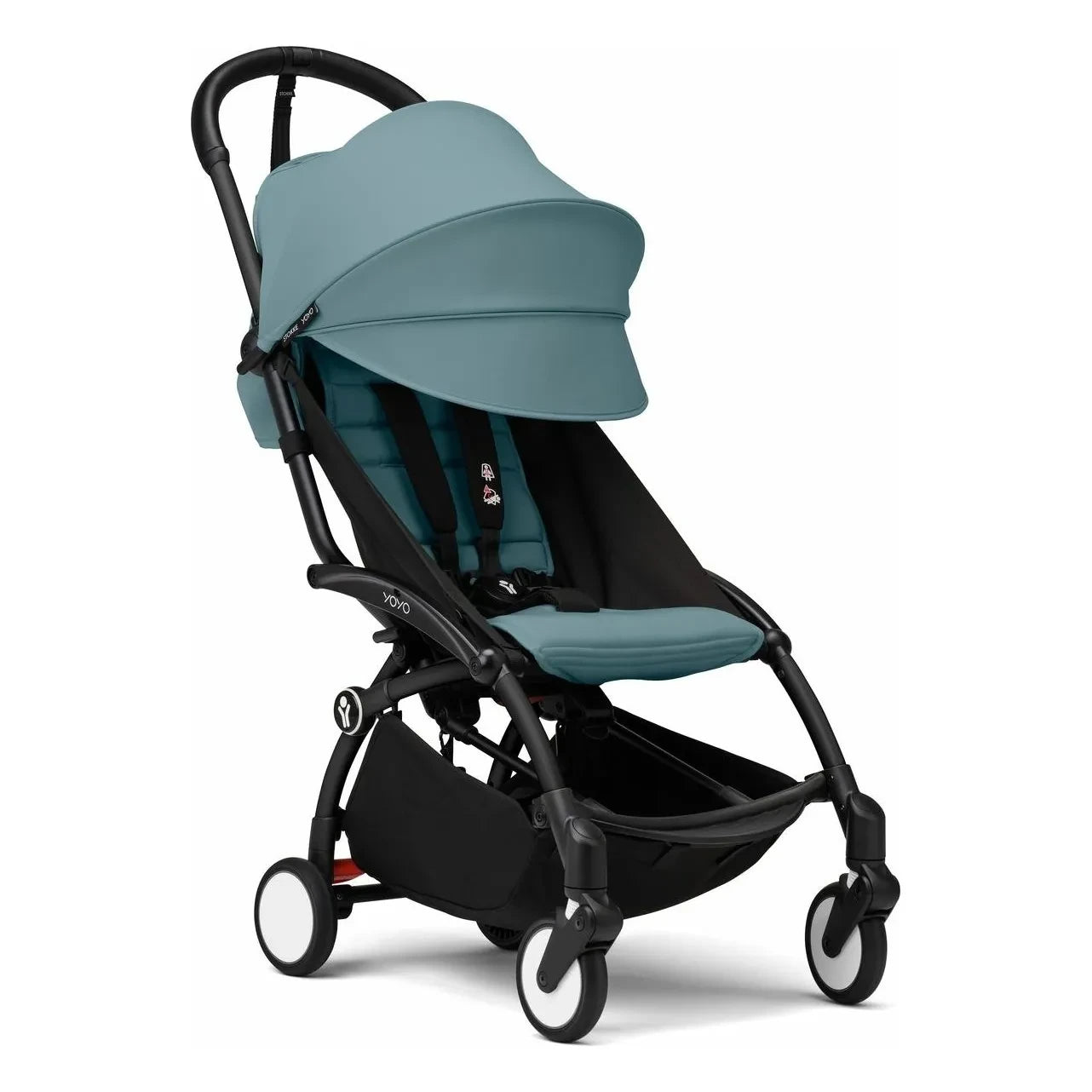 Stokke® - YOYO³ 6+ Kinderwagen schwarzer Rahmen | Aqua