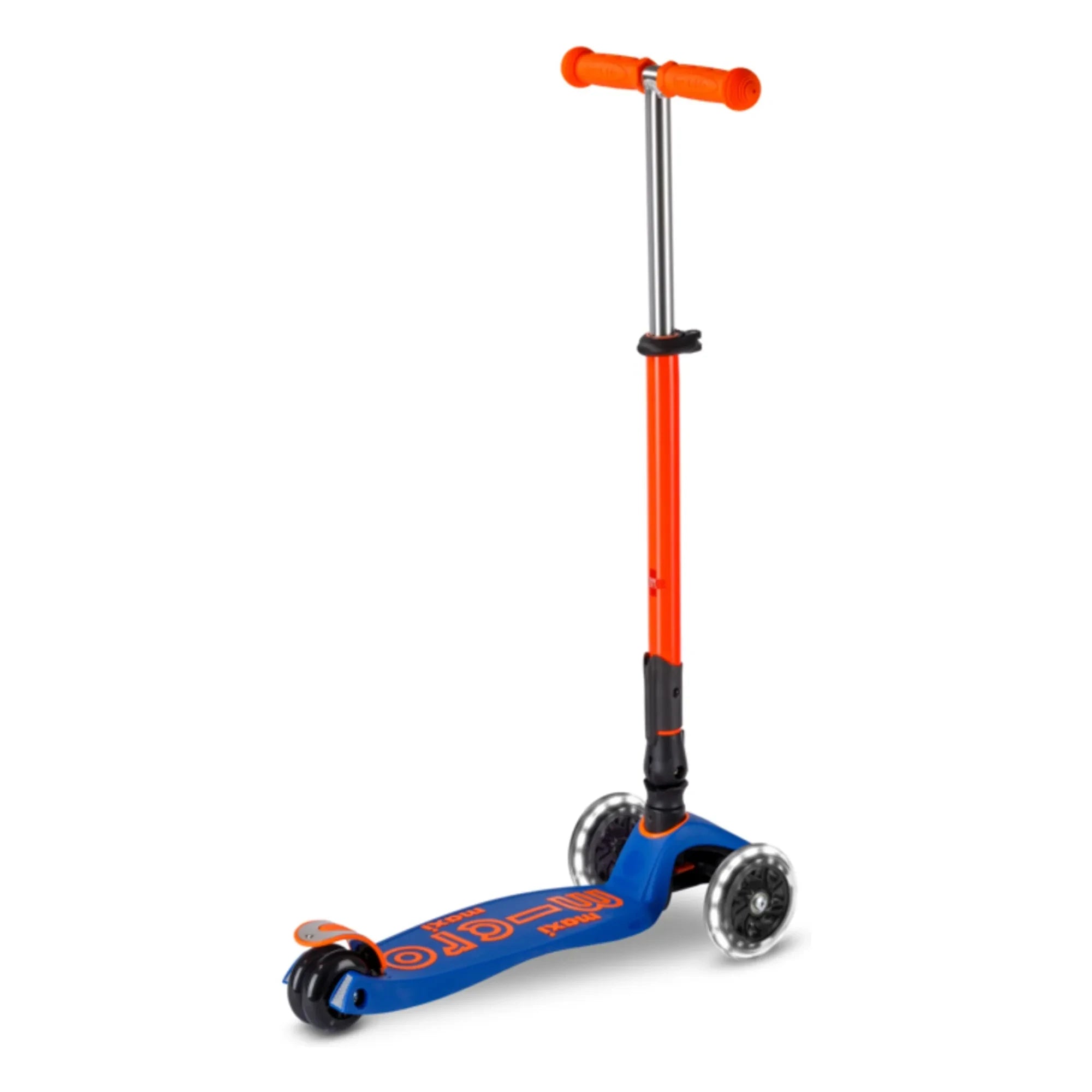 Micro - Maxi Klappbarer Neon LED Scooter | Orange