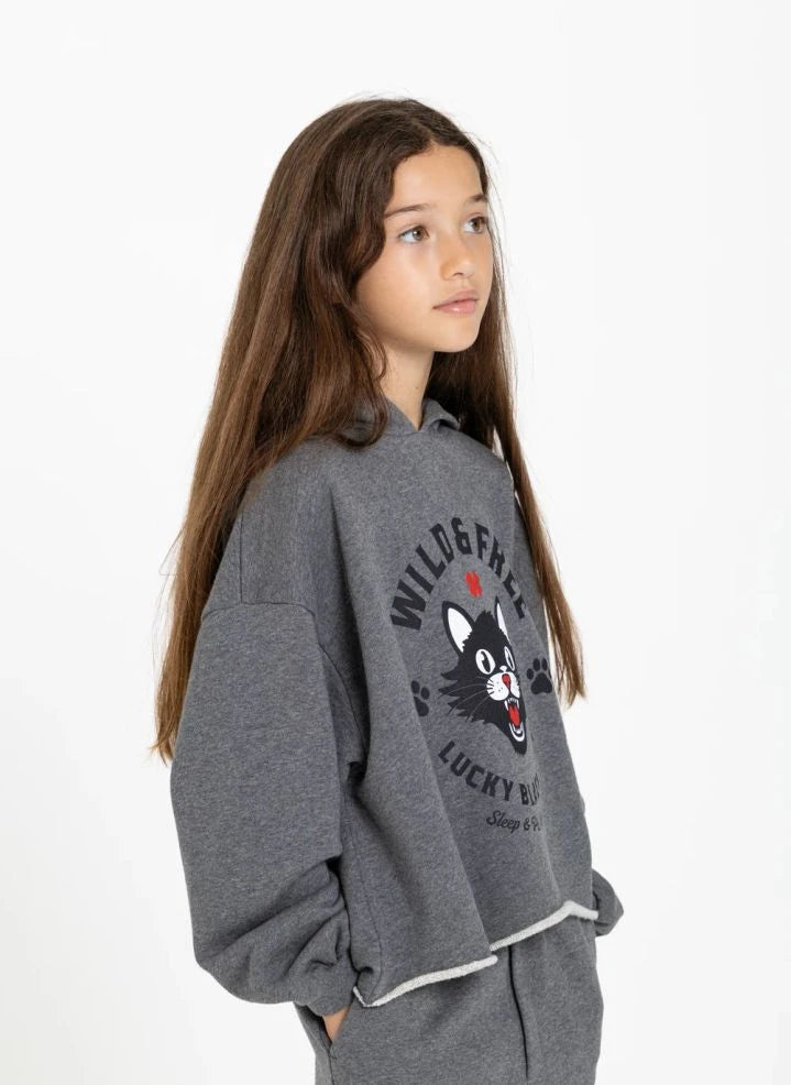 Finger in the nose - Bunny Sweatshirt | Melange grau