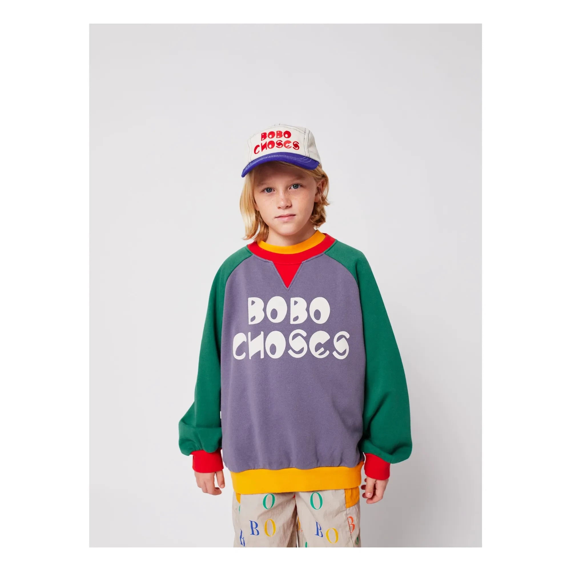 Bobo Choses - Sweatshirt aus Bio-Baumwolle mit Farbblock | Mauve