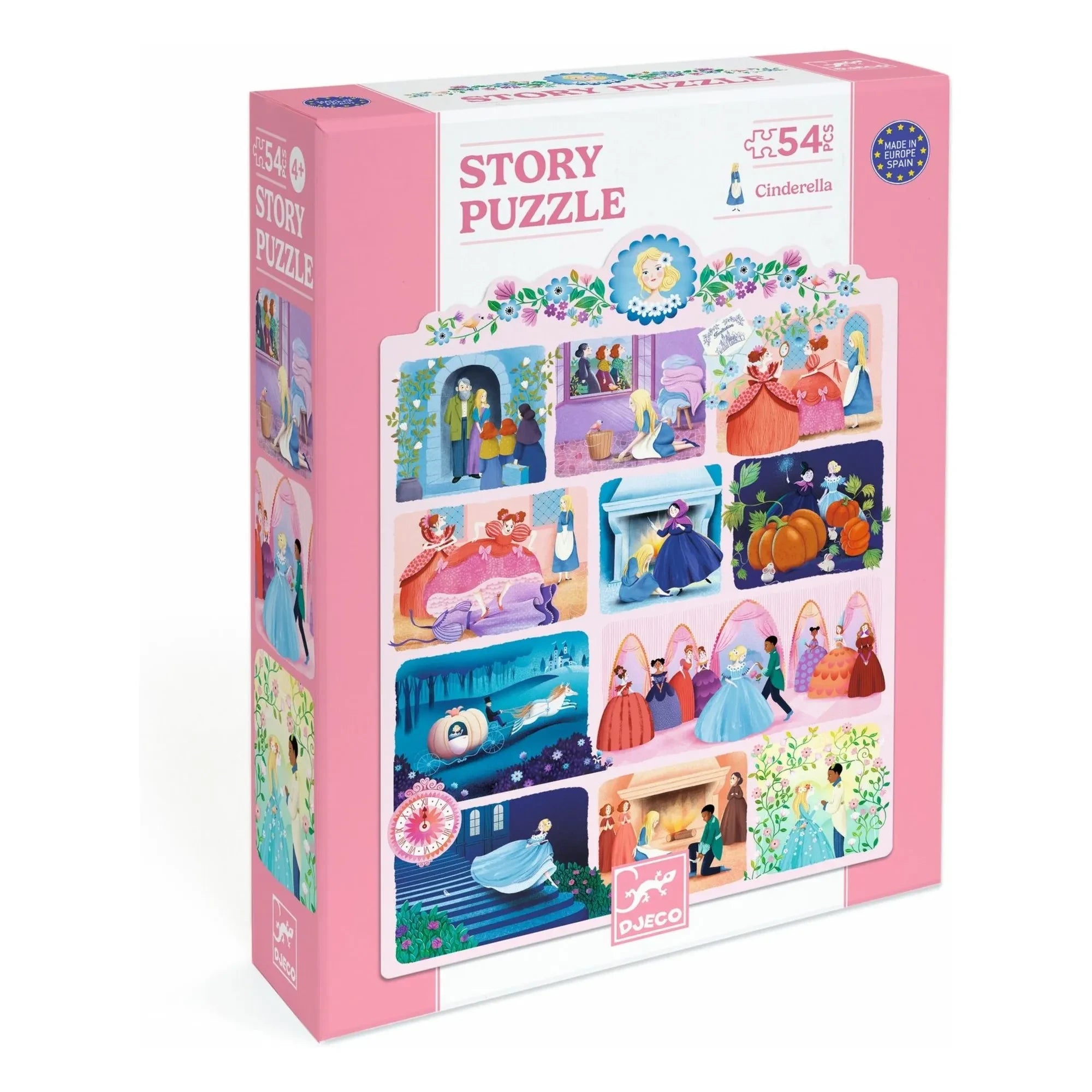 Djeco - Aschenputtel Erzähl-Puzzle - 54 Teile
