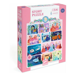 Djeco - Aschenputtel Erzähl-Puzzle - 54 Teile