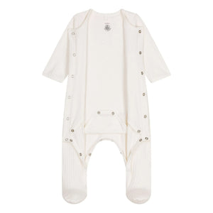 Petit Bateau - Fuchs Pyjama aus Bio-Baumwolle | Ecru
