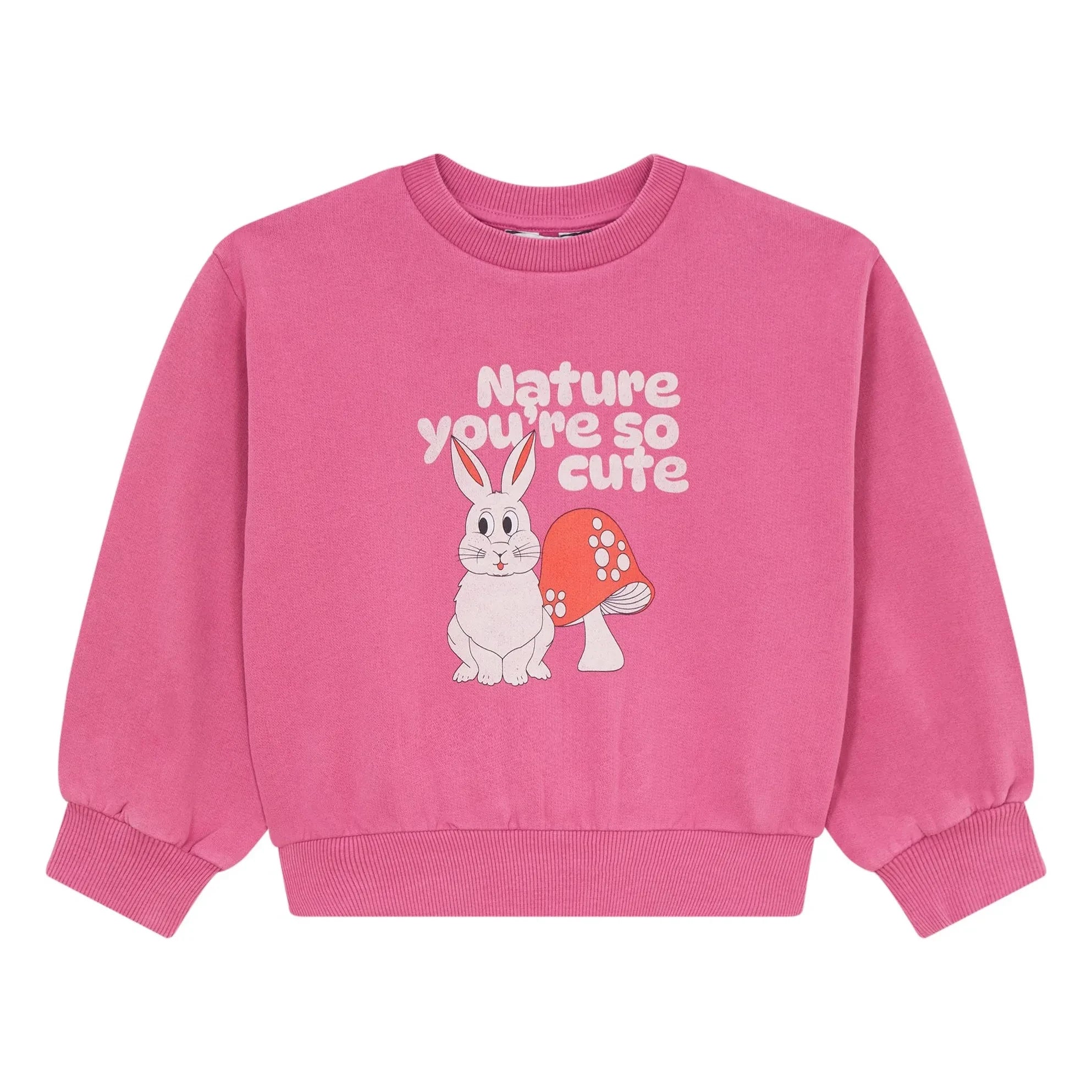 Hundred Pieces - Bisiklet yaka sweatshirt | Fuşya