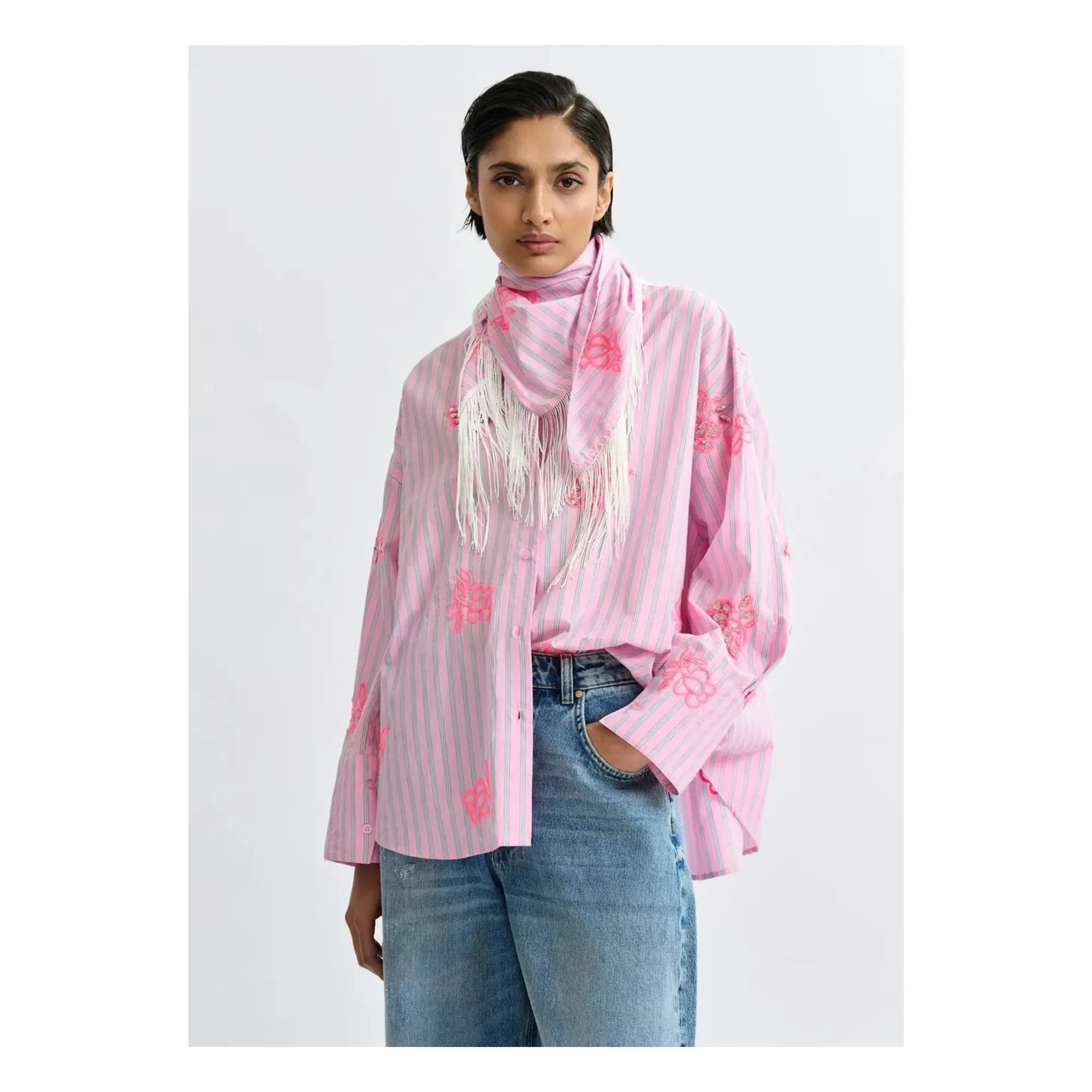 Essentiel Antwerp – Besticktes Hemd Jalinki | Rosa