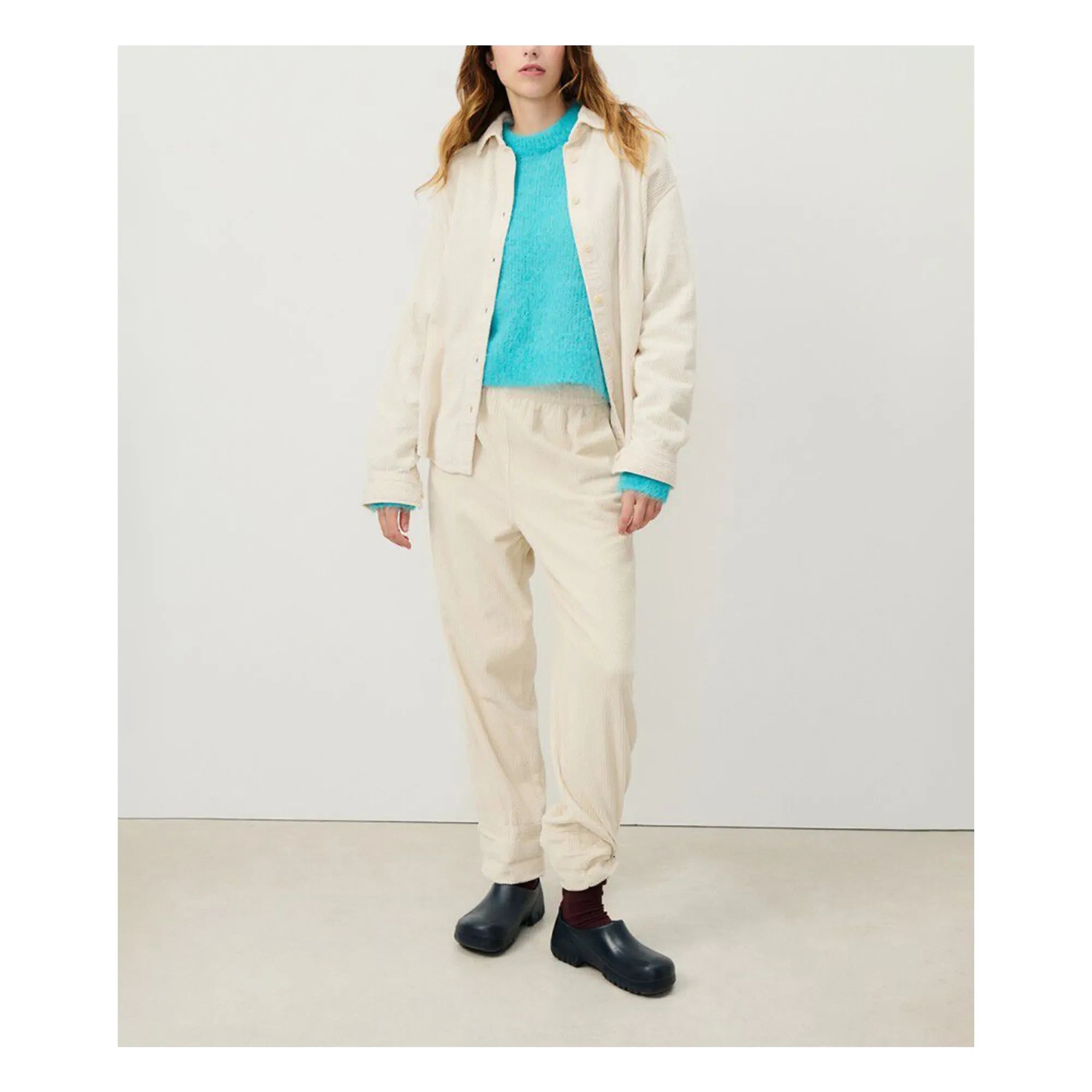 American Vintage - Padow Samt-Overshirt | Ecru