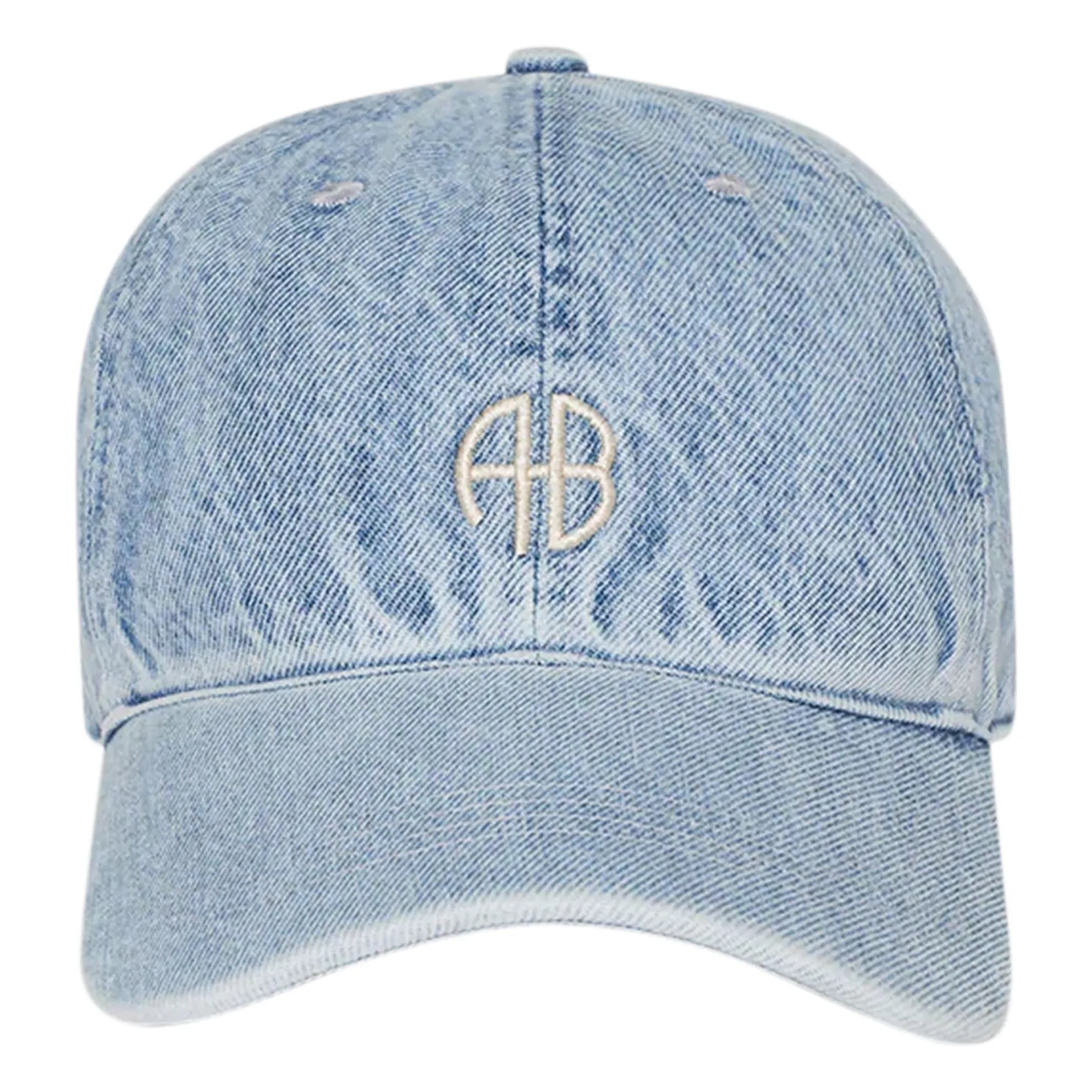 Anine Bing - Jeremy AB recycelte Faser Kappe | Denim gebleicht