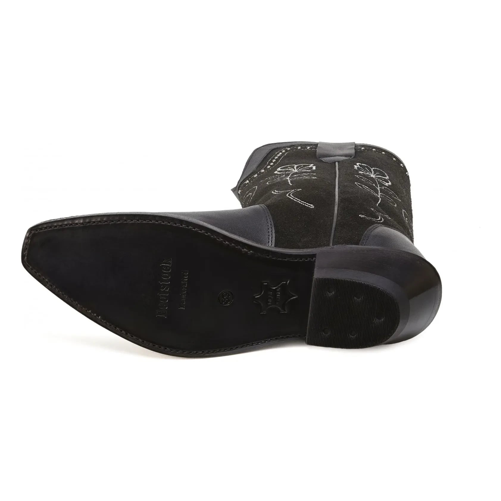 Bootstock - Santiags Haily Wildleder Nieten | Schwarz